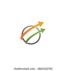 Arrow vector illustration icon Logo Template design