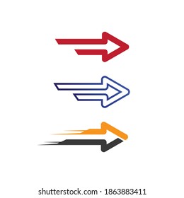 Arrow vector illustration icon Logo Template design