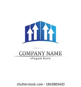 Arrow vector illustration icon Logo Template design