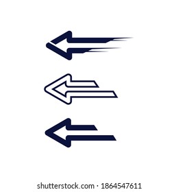 Arrow vector illustration icon Logo Template design