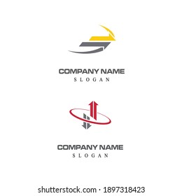 Arrow vector illustration icon Logo Template design