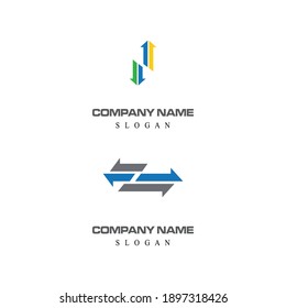 Arrow vector illustration icon Logo Template design