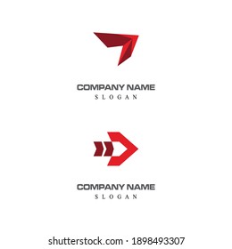  Arrow vector illustration icon Logo Template design