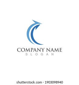 Arrow vector illustration icon Logo Template design