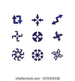 Arrow vector illustration icon Logo Template design