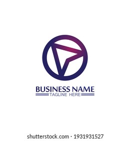 Arrow vector illustration icon Logo Template design