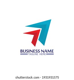 Arrow vector illustration icon Logo Template design