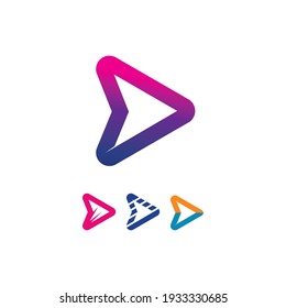 Arrow vector illustration icon Logo Template design