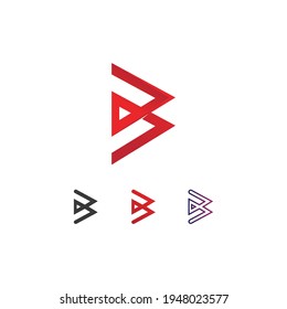 Arrow vector illustration icon Logo Template design media, play, music, fast logo and business