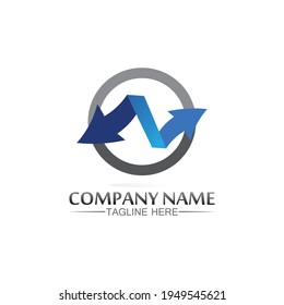 Arrow vector illustration icon Logo Template design