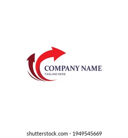 Arrow vector illustration icon Logo Template design
