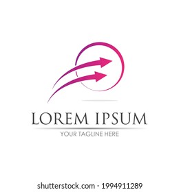 Arrow vector illustration icon Logo Template design