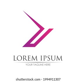 Arrow vector illustration icon Logo Template design