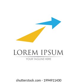 Arrow vector illustration icon Logo Template design