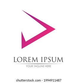 Logo-Vorlagendesign für Vektorgrafik-Pfeilsymbol