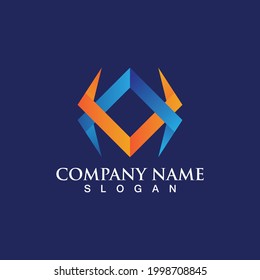 Arrow vector illustration icon Logo Template design