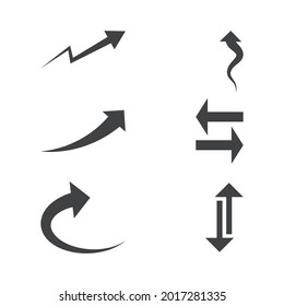 Arrow vector illustration icon Logo Template design