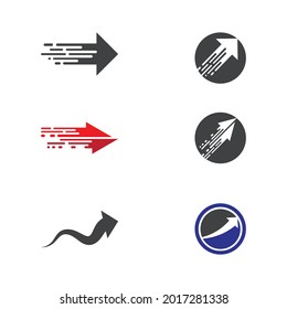 Icono de ilustración de vector de flecha Diseño de plantilla