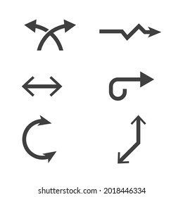 Arrow vector illustration icon Logo Template design
