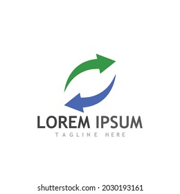 Arrow vector illustration icon Logo Template design