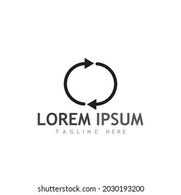 Logo-Vorlagendesign für Vektorgrafik-Pfeilsymbol