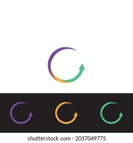 Arrow vector illustration icon Logo Template design