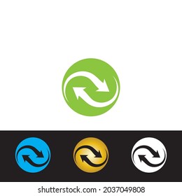 Icono de ilustración de vector de flecha Diseño de plantilla