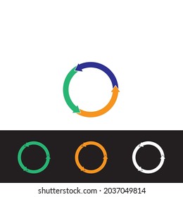 Logo-Vorlagendesign für Vektorgrafik-Pfeilsymbol
