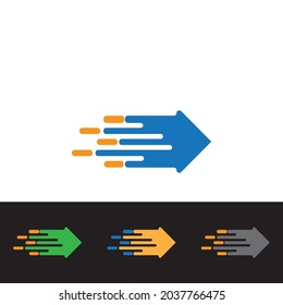 Arrow vector illustration icon Logo Template design