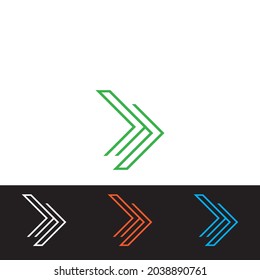 Arrow vector illustration icon Logo Template design