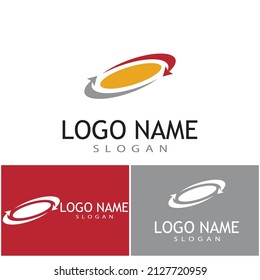 Logo-Vorlagendesign für Vektorgrafik-Pfeilsymbol