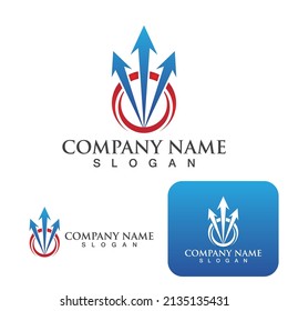 Arrow vector illustration icon Logo Template design