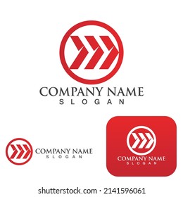 Arrow vector illustration icon Logo Template design
