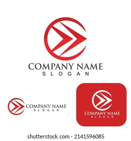 Arrow vector illustration icon Logo Template design