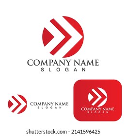 Arrow vector illustration icon Logo Template design