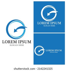 Arrow vector illustration icon Logo Template design