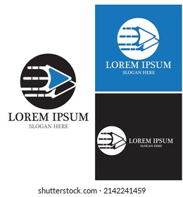Arrow vector illustration icon Logo Template design