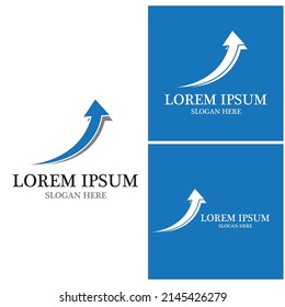 Logo-Vorlagendesign für Vektorgrafik-Pfeilsymbol