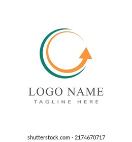 Arrow vector illustration icon Logo Template design