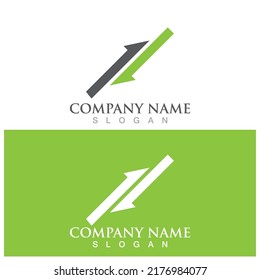 Arrow vector illustration icon Logo Template design