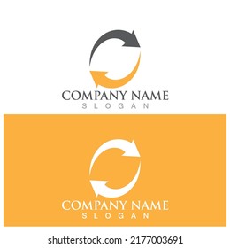 Arrow vector illustration icon Logo Template design