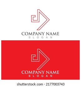 Arrow vector illustration icon Logo Template design