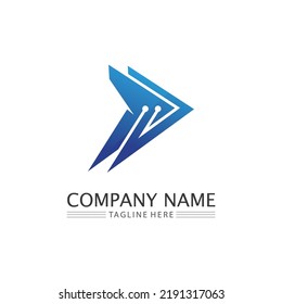Arrow vector illustration icon Logo Template design