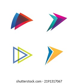 Arrow vector illustration icon Logo Template design