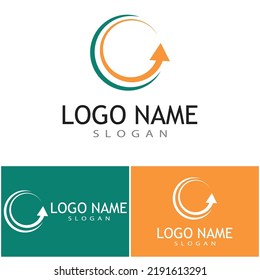 Arrow vector illustration icon Logo Template design
