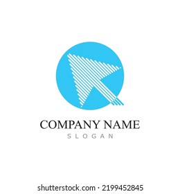 Arrow vector illustration icon Logo Template design