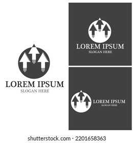 Arrow vector illustration icon Logo Template design