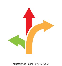 Icono de ilustración de vector de flecha Diseño de plantilla