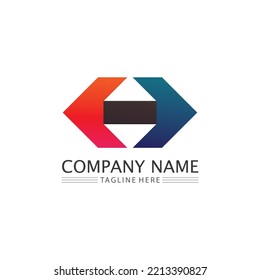 Logo-Vorlagendesign für Vektorgrafik-Pfeilsymbol