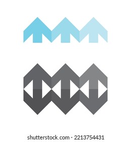 Arrow vector illustration icon Logo Template design